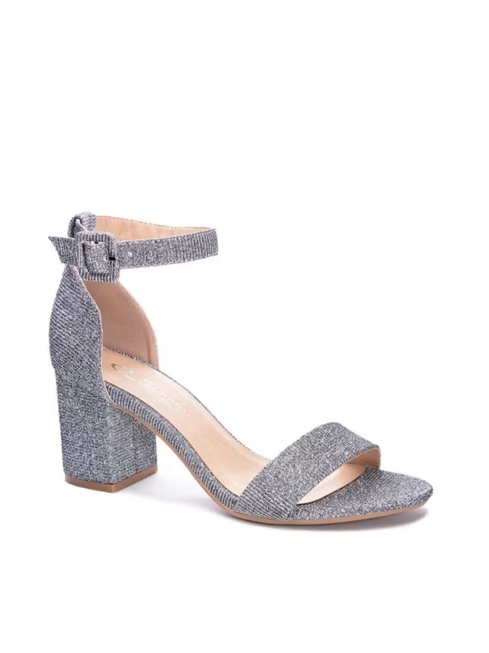 Cl by Laundry "Jody Shimmer" BNWT block heel glitter sz 6M NEW